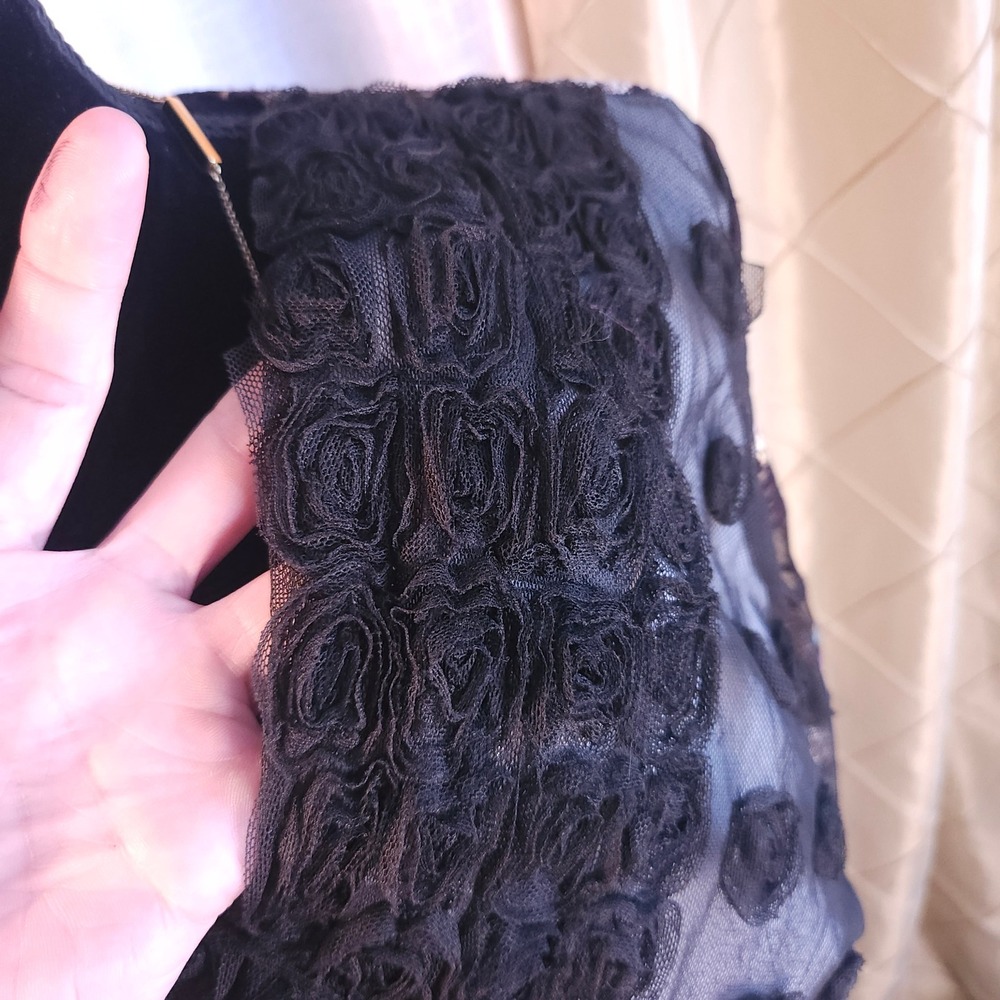 Vintage Y2K Alberto Makali Rossette Mesh Detail Blouse - Picture 7 of 15